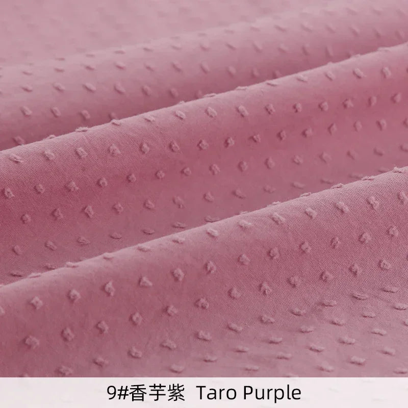 100% Cotton Jacquard Dot Swiss Woven Fabric
