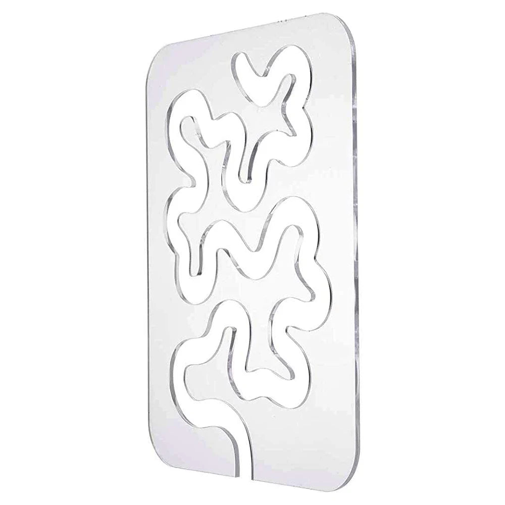 3 Type Quilting Template Free Motion Ruler