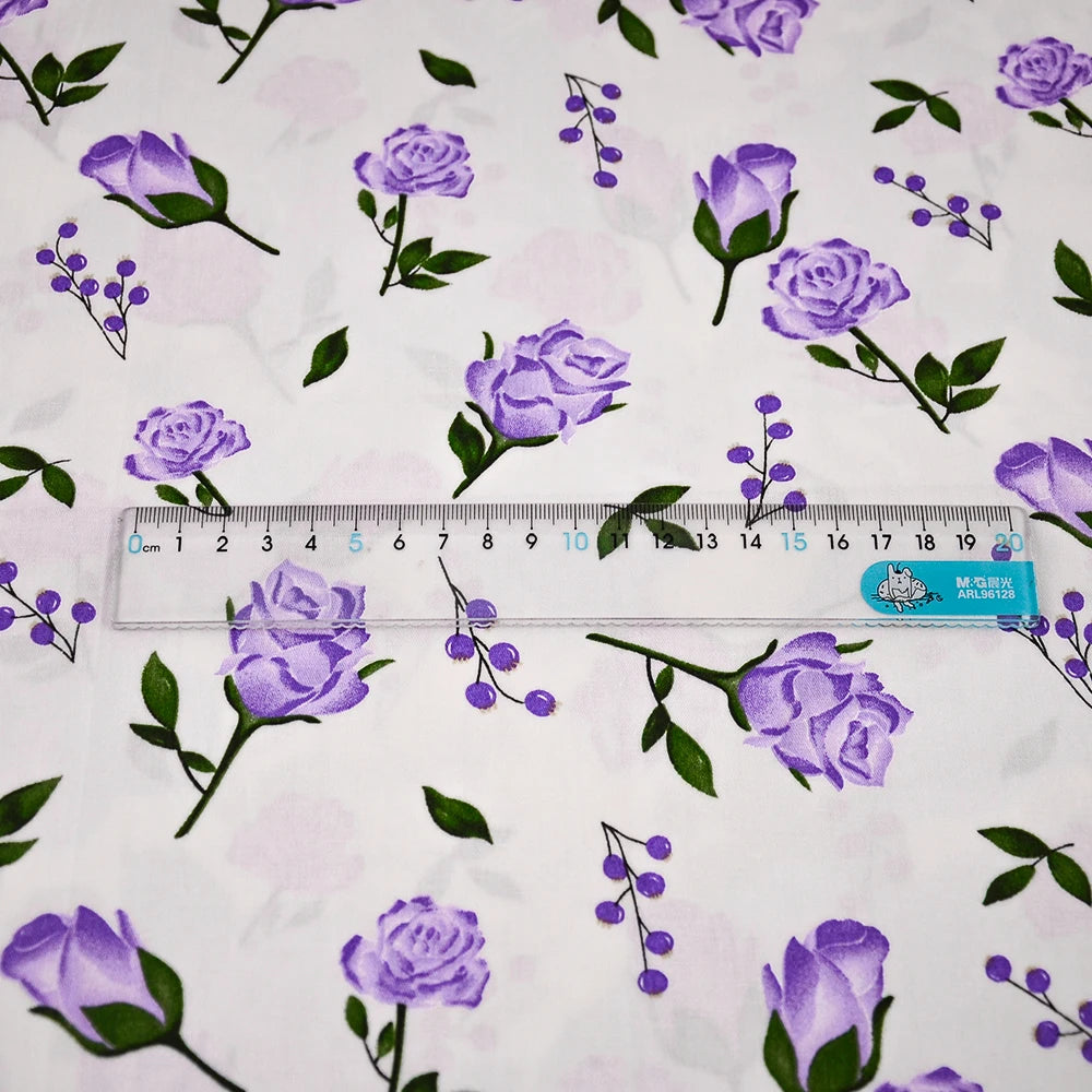 Rose Printed Cotton Fabrics by the Meter