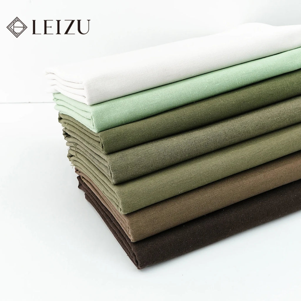 0.5m/1m/2m Faux Cotton Linen Fabric