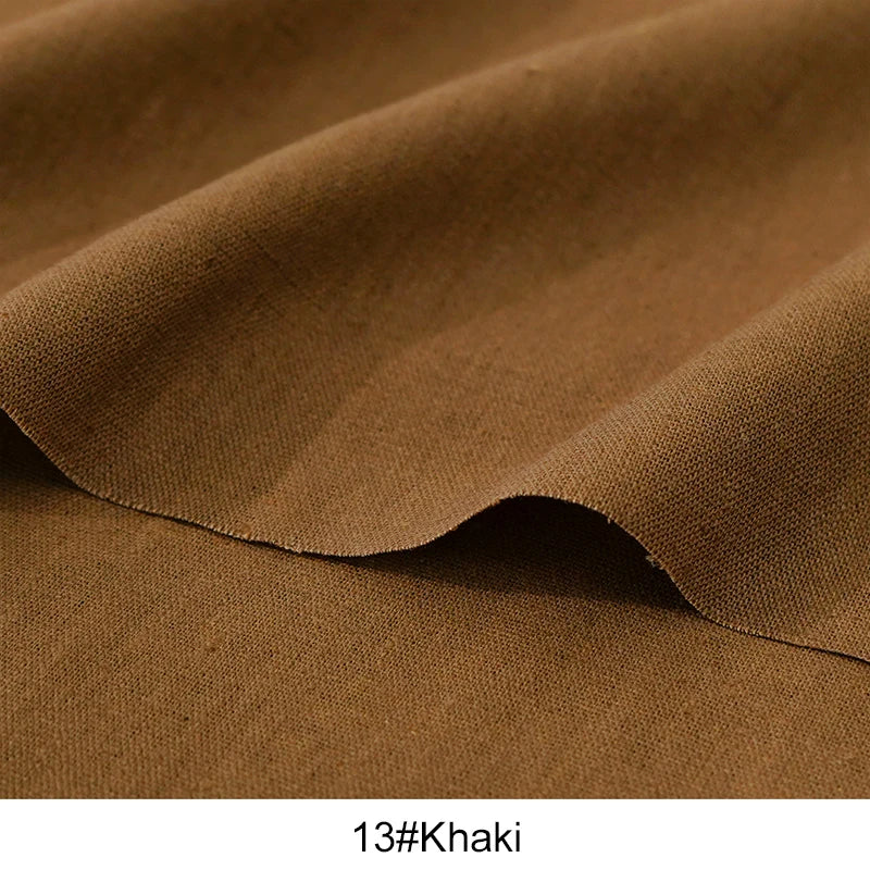0.5m/1m/2m Faux Cotton Linen Fabric