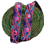 1yard Ethnic Trim Embroidered Webbing