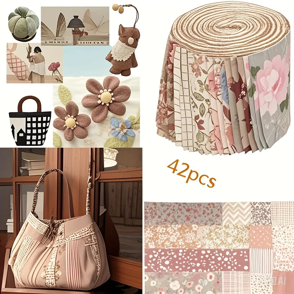 40pcs 100% Cotton jelly roll fabric