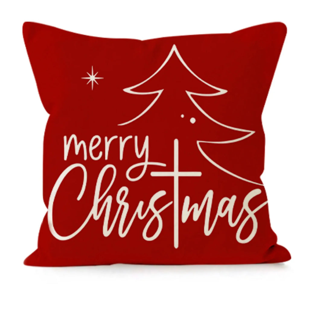 Farmhouse Christmas Pillow Cover