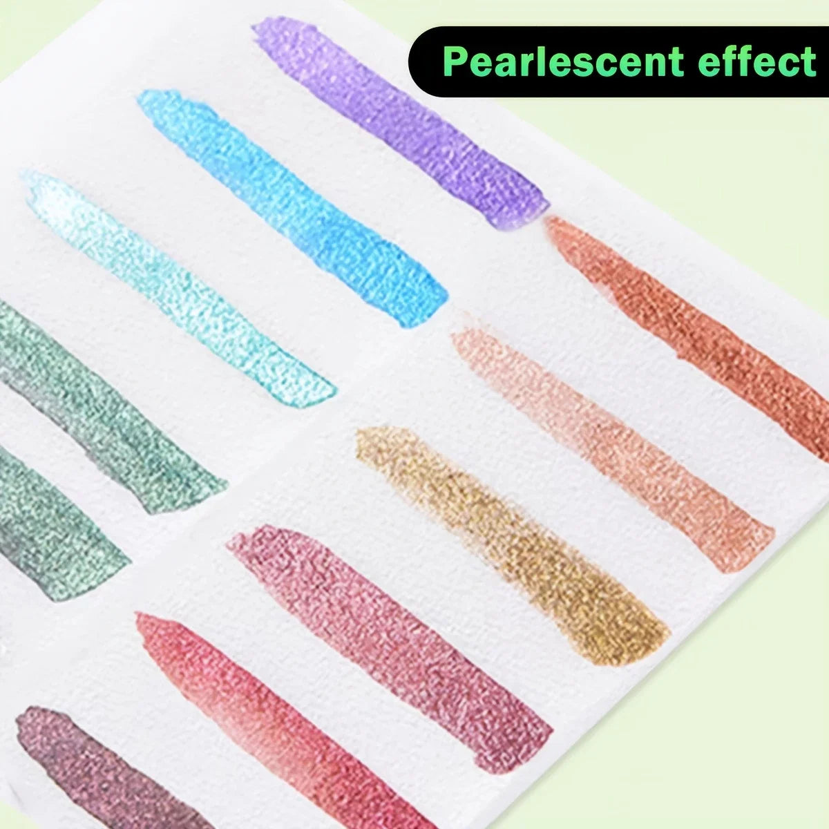 6-Color Iridescent Watercolor Paint Set