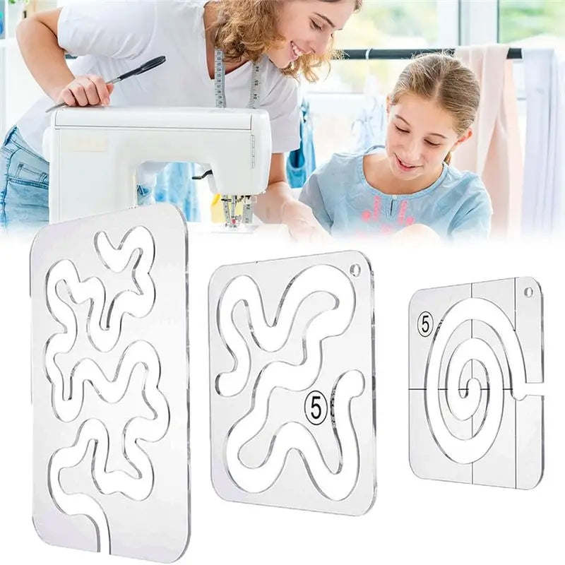 Quilting Templates for Machine Quilting -Free Motion Quilting