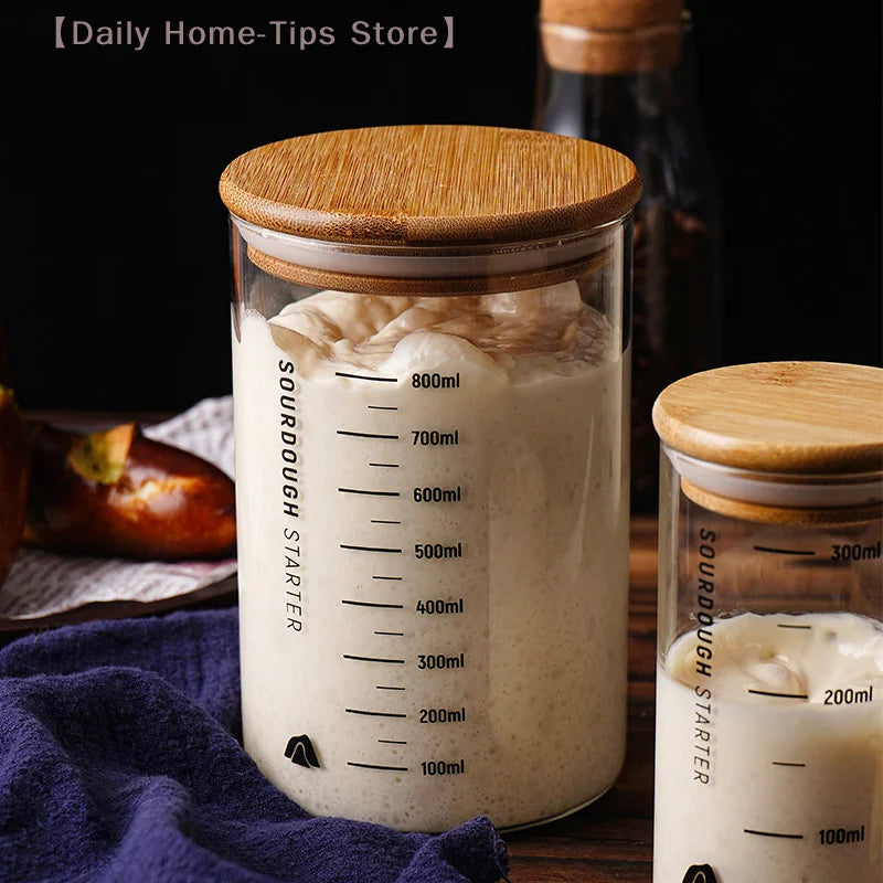 Sourdough Starter Fermentation Jar
