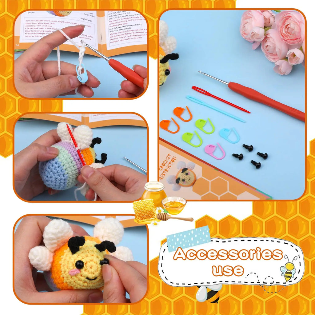 Crochet Animal Kit Bee
