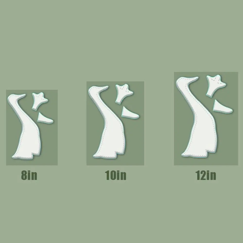 Transparent Doll Ducks Decor Template Set