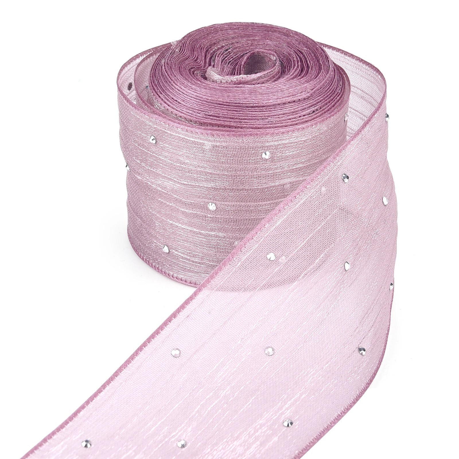 Diamond Pleated Mesh Organza Ribbon