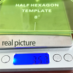 6Pcs Half Hexagon Quilting Template