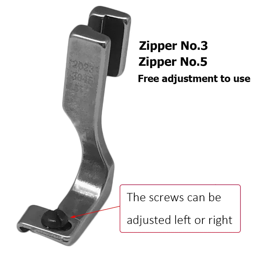 Adjustable Invisible Zipper Guide Presser Foot