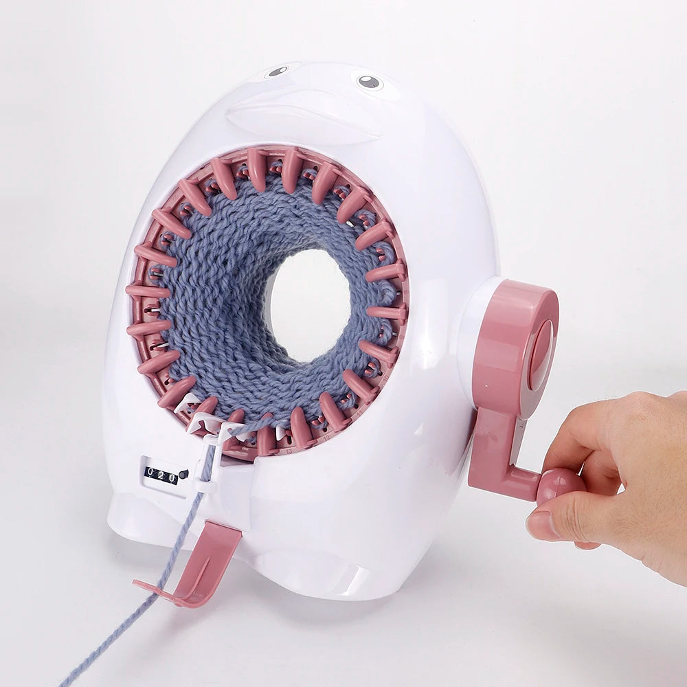 Professional 22 Needles Knitting Machine Kit (Penguin shape) Row Counter