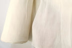 50cm*120cm Silk Linen Fabric White Dress Material
