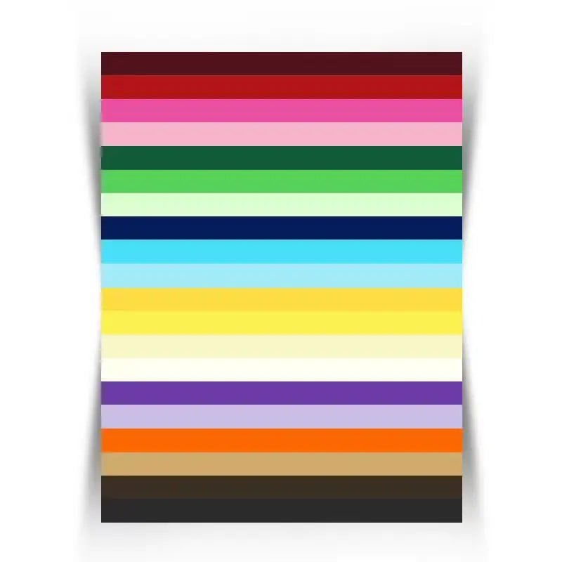 Assorted Colors A4 250g Double-Sided Color Cardstock