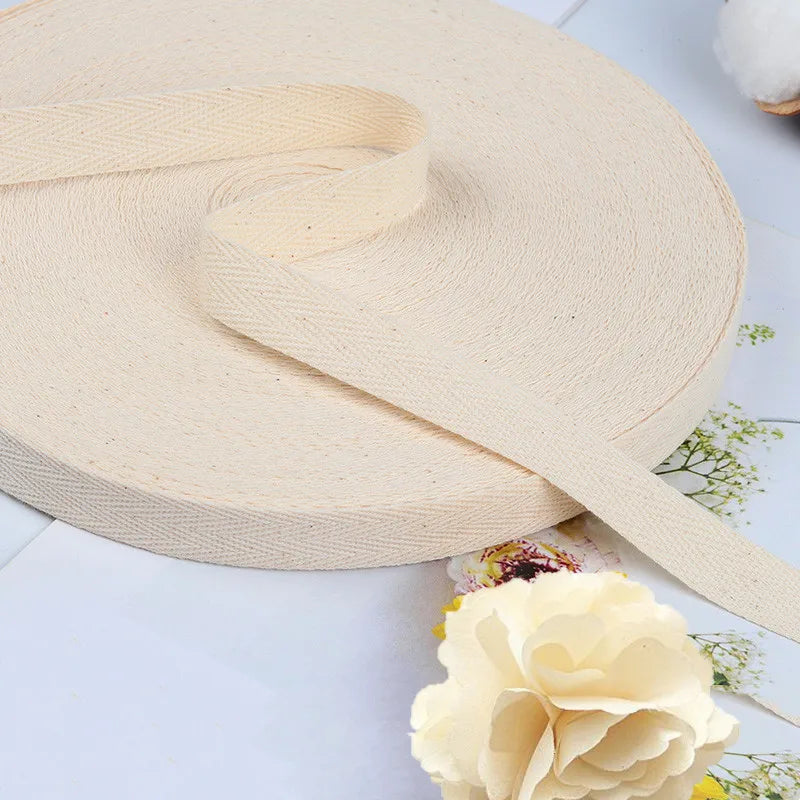 10mm/15mm/20mm 100% Cotton Ribbon