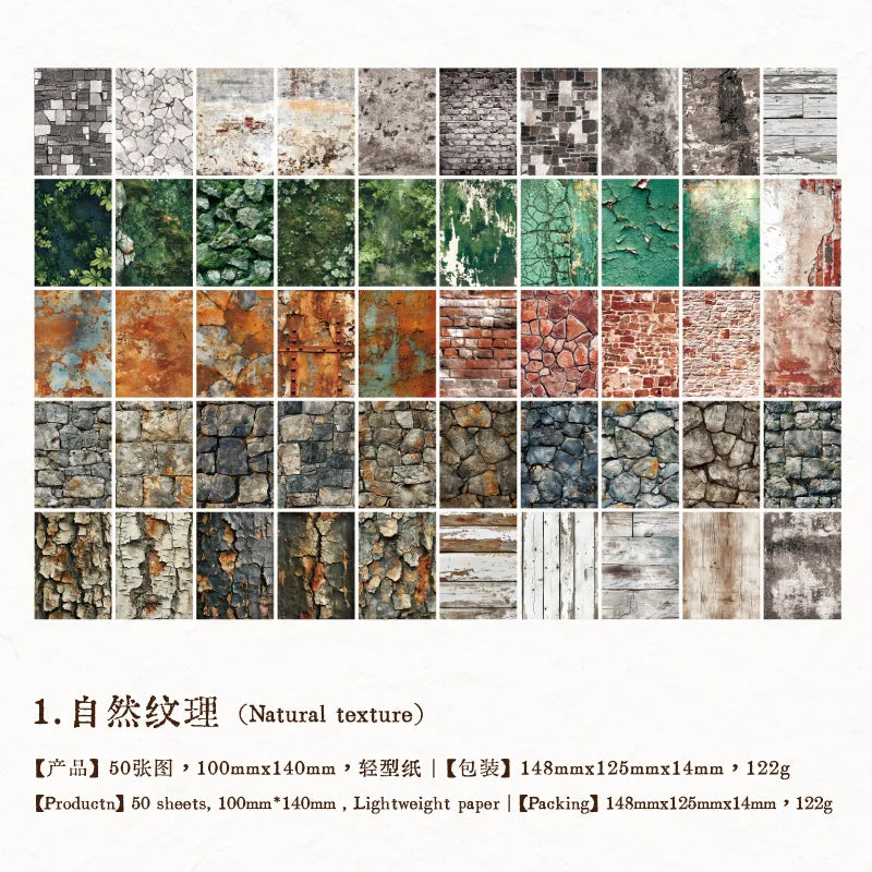 50sheets/lot Memo Pads Material Paper The Philosophy of Wind