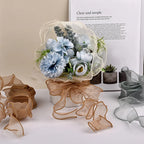 40mm 10Yards Wavy Edge Fishtail Organza Ribbon