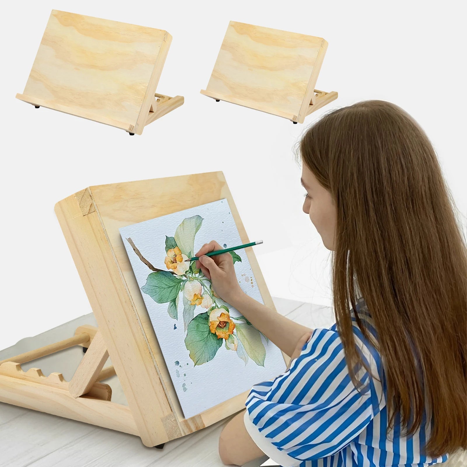 Wooden Easel Stand Foldable Adjustable Drawing Sketching Easel