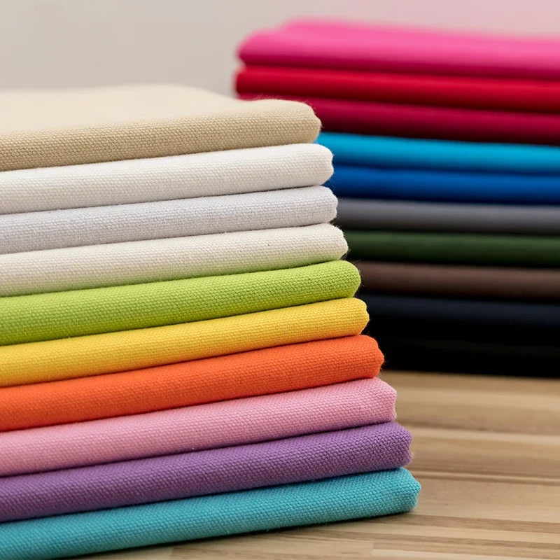 100% Cotton Canvas Fabric Plain