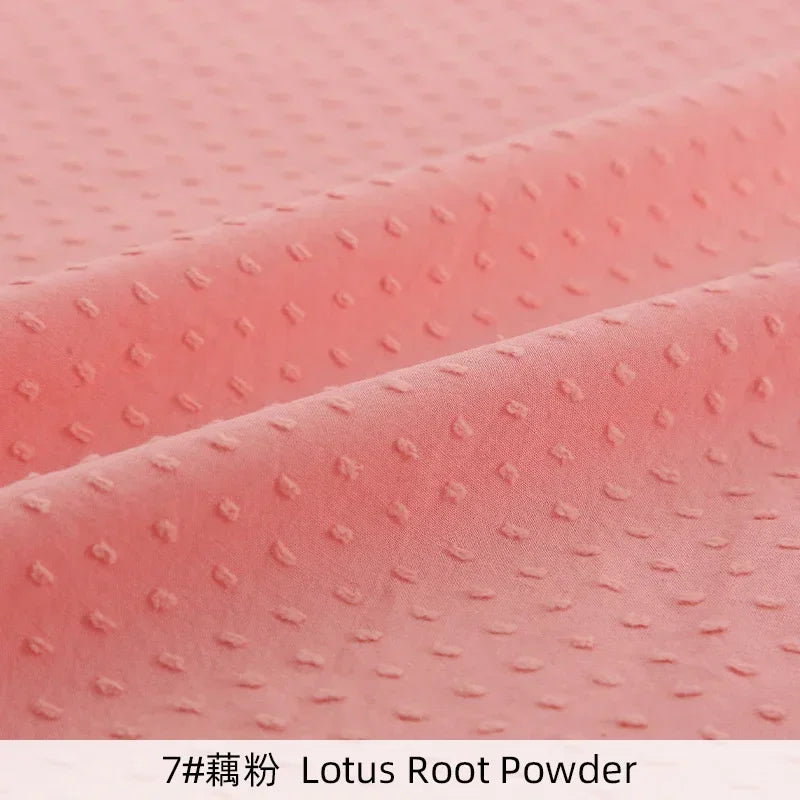 100% Cotton Jacquard Dot Swiss Woven Fabric