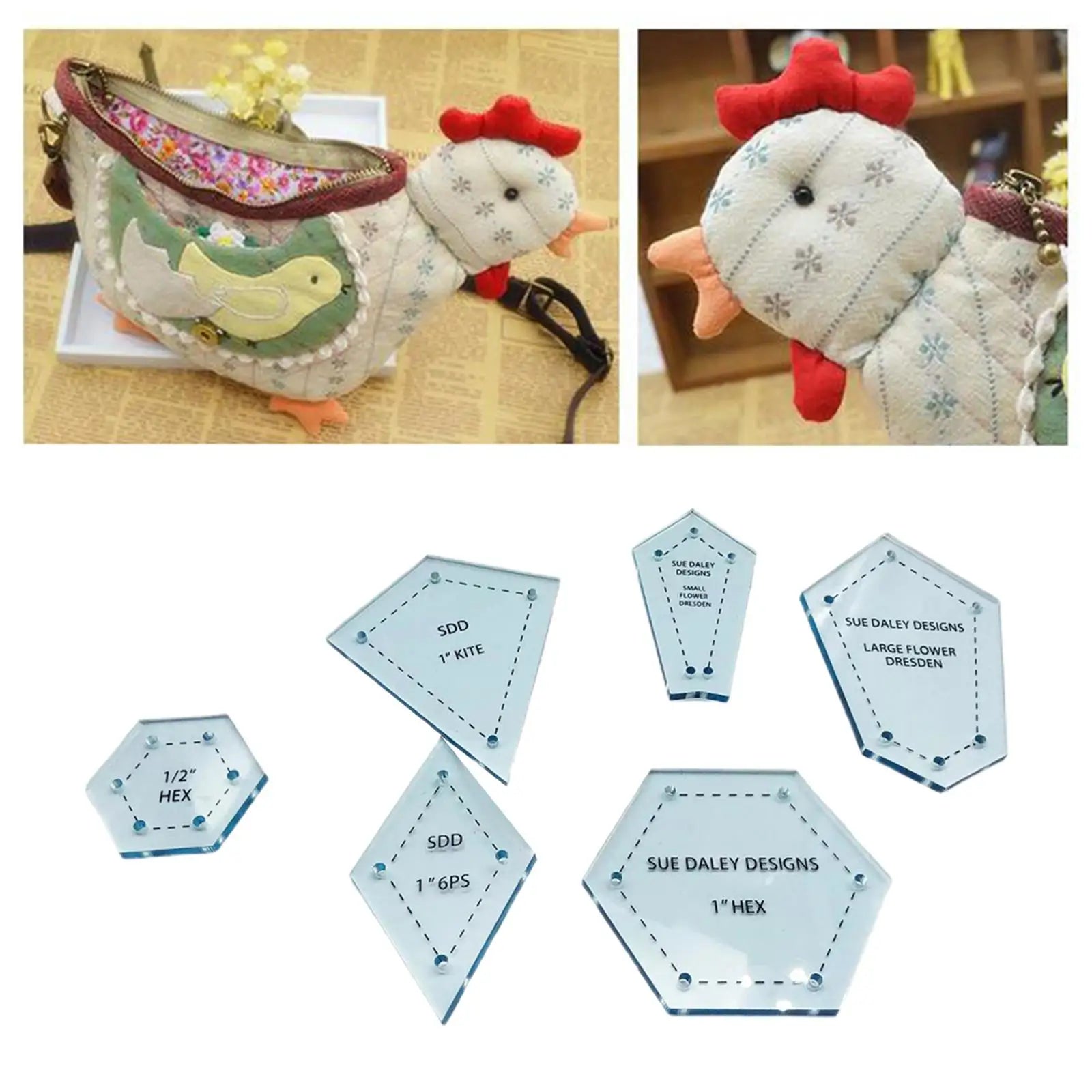 300pcs Patchwork Tool Quilting Templates