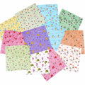 Flower Patterned Paper 12 Kinds of Patterns, 15x15cm, 72 Sheets