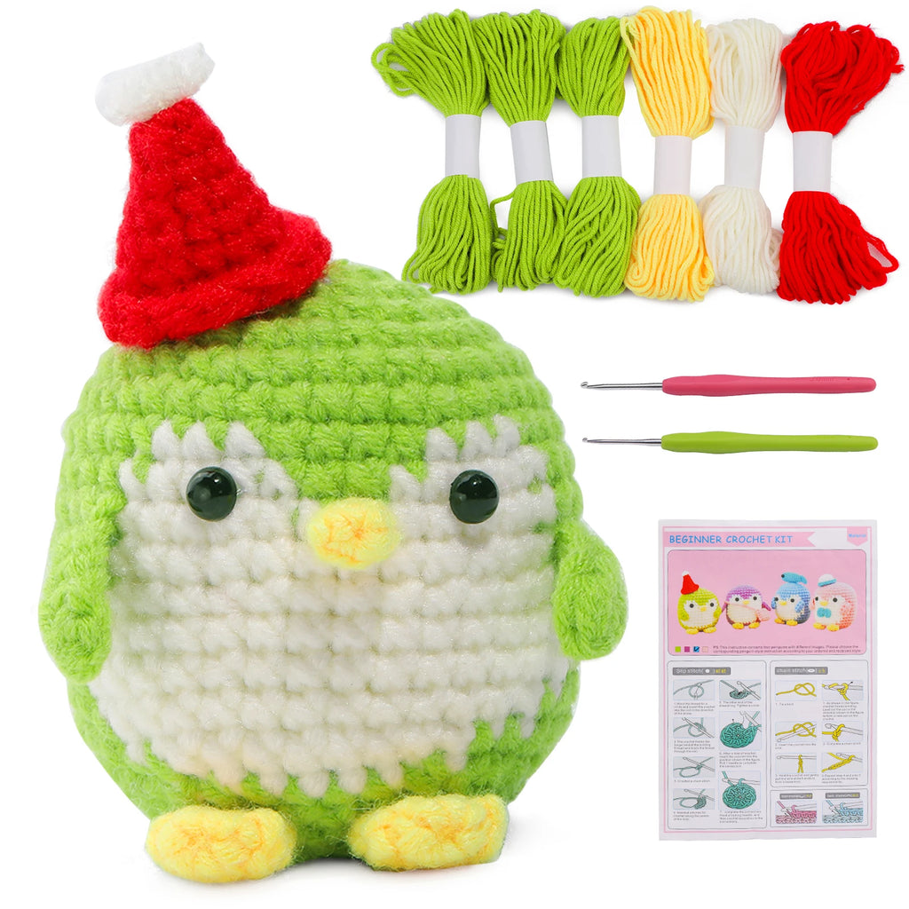 KRABALL Penguin Crochet Kit for Beginners
