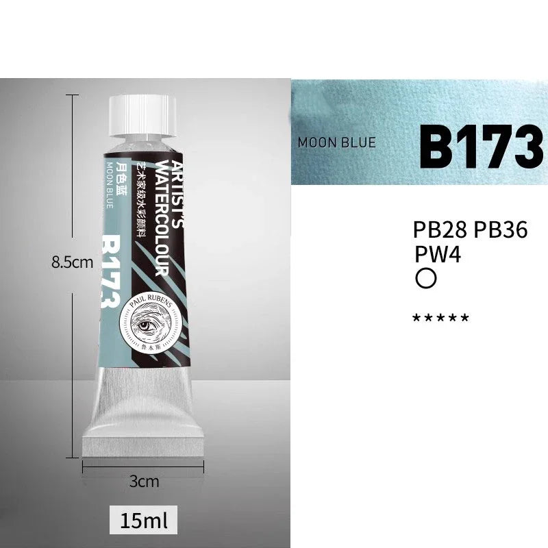 NEW Paul Rubens Professional Watercolor Paint 21 colors 15ML