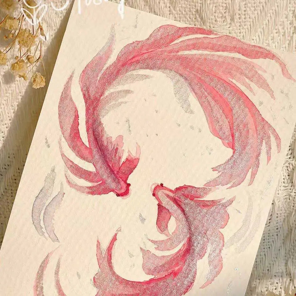 6-Color Iridescent Watercolor Paint Set