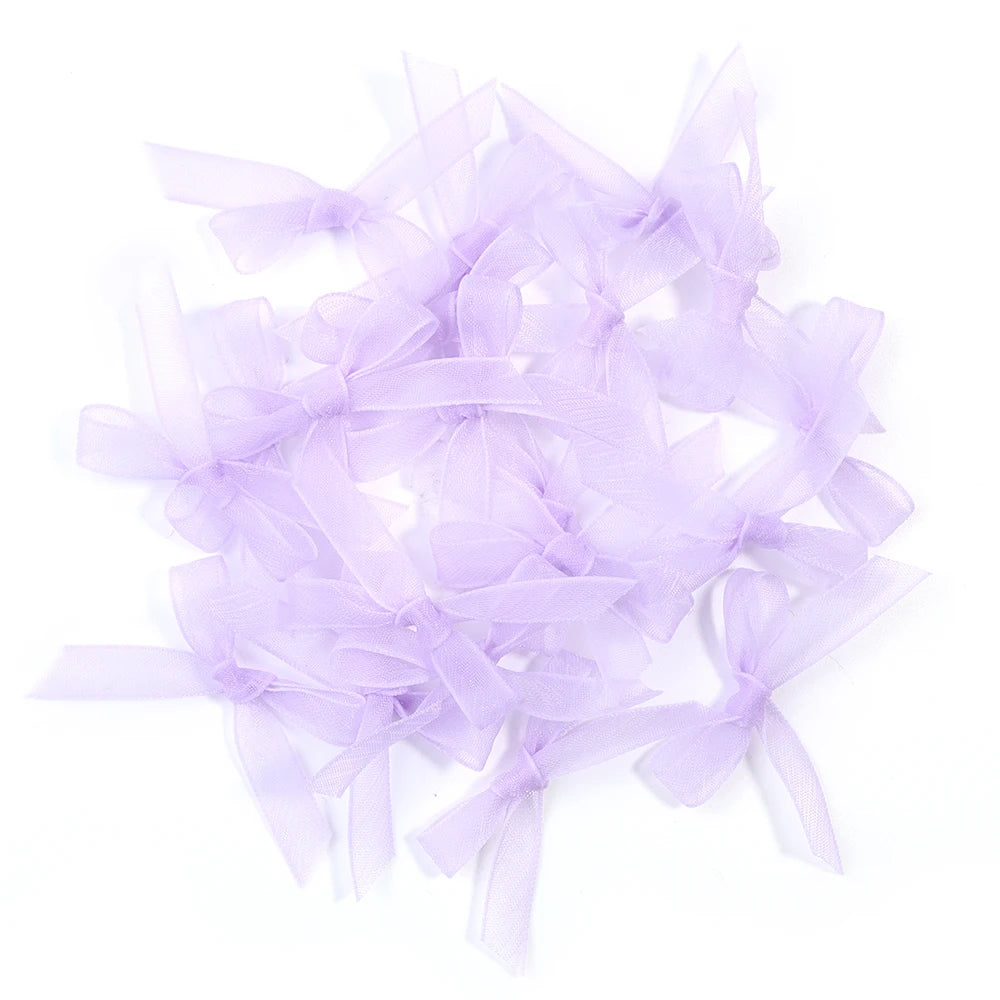 20pcs/lot Colorful Organza Mini Ribbon Bow