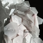 Standing weight texture geometric panel sheer