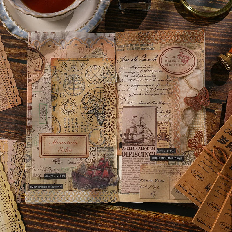 20 Sheets Vintage Manuscript Paper