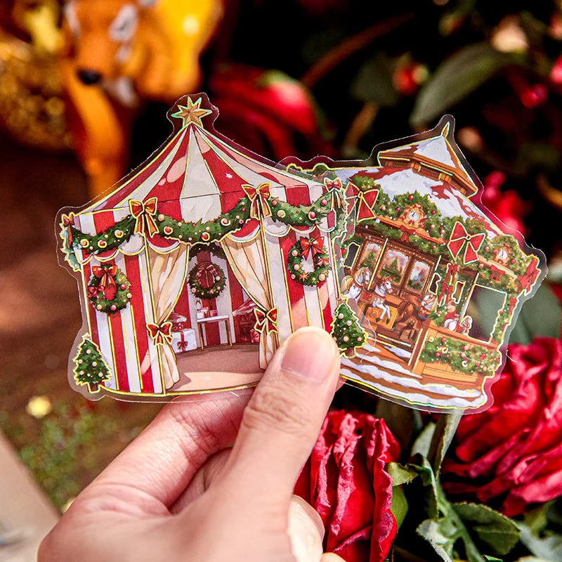 Mr. Paper 15pcs/bag Cute Christmas Series Large Sticker Pack