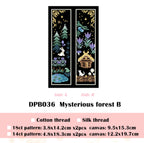 Mysterious forest patterns cross stitch kit