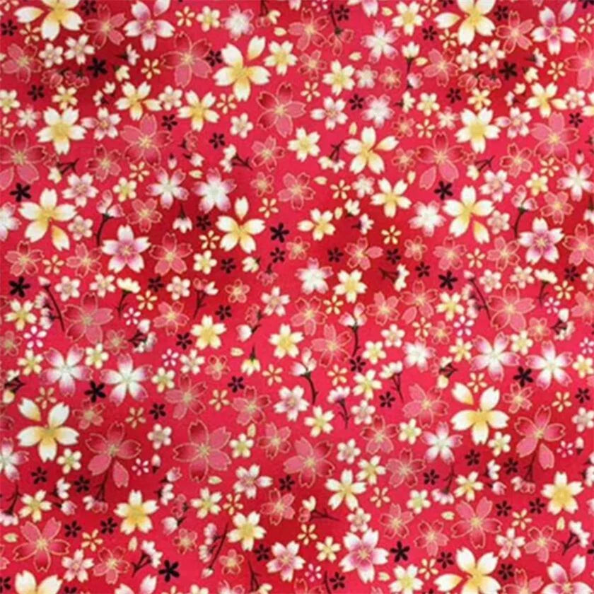 Japanese Style Kimono Bronzed Cotton Fabric