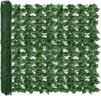 1M/3M Artificial Green Leaf Fence Panels Faux Privacy Fence Screen For Home Outdoor Garden Balcony Decoration