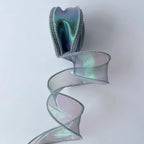 Rainbow Fishtail Ribbons Wave Edge Organza