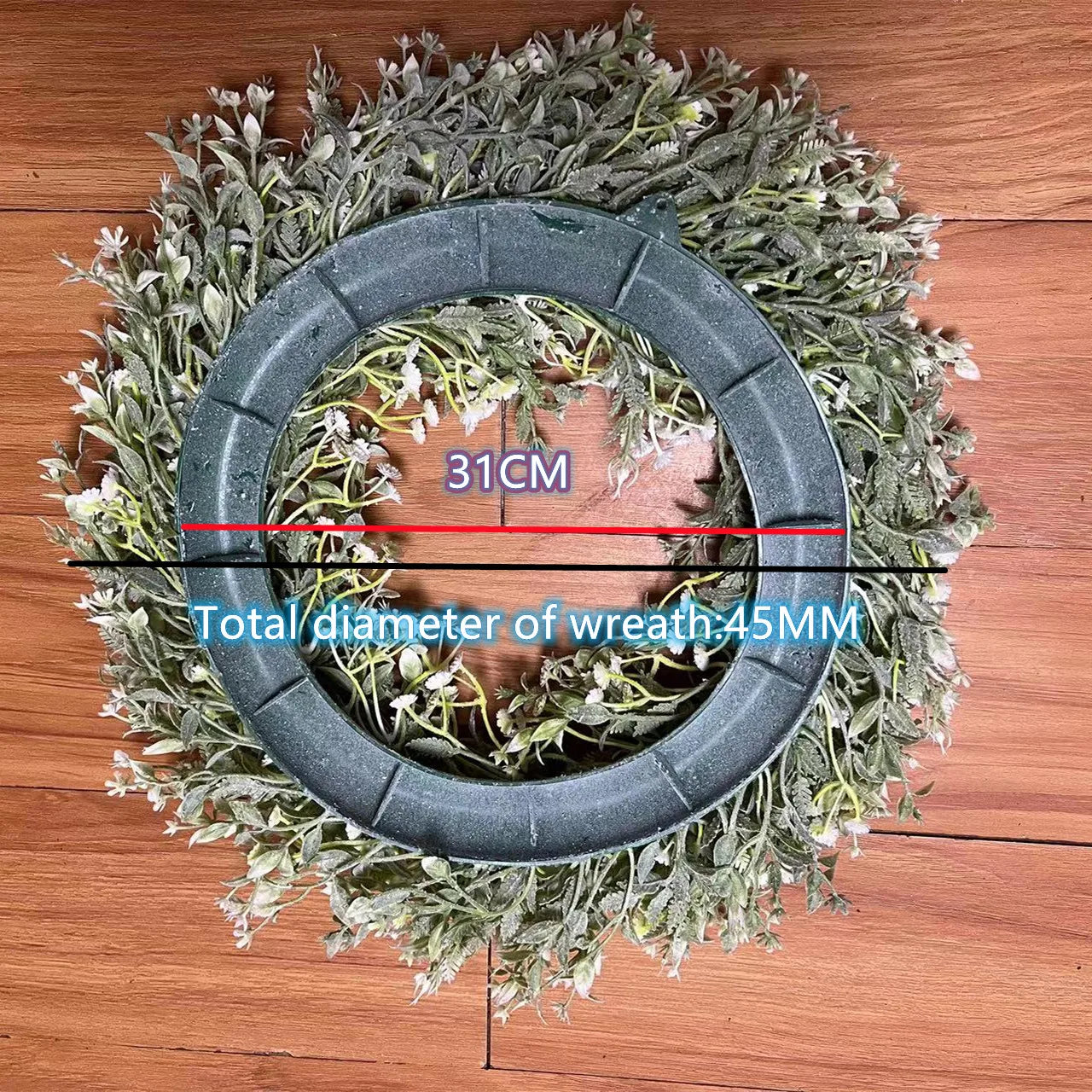 45cm Artificial Babysbreath Wreath