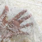 145CM Wide Beaded Lace Fabric