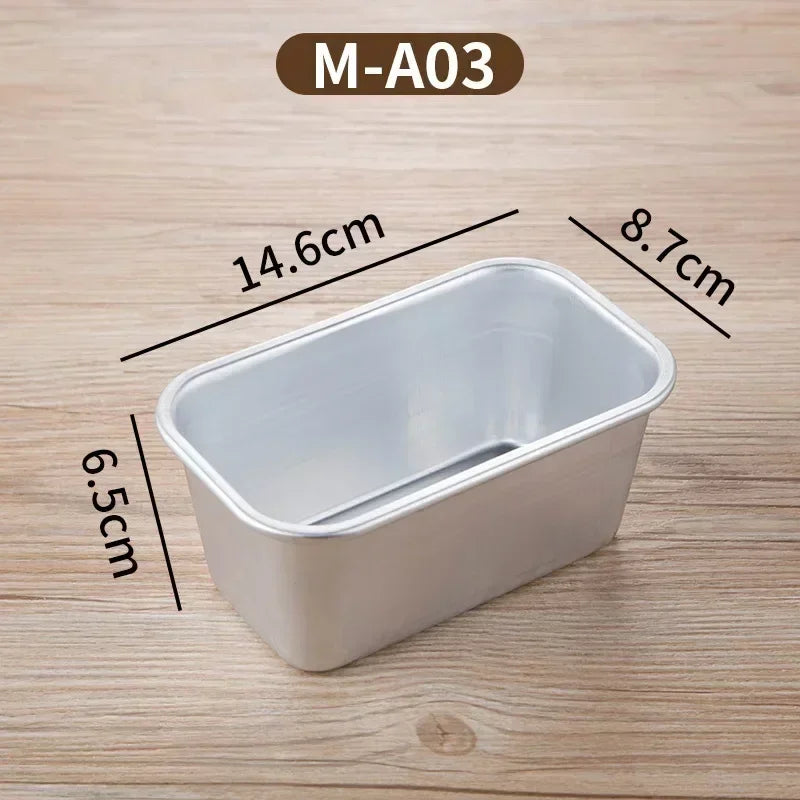 1Pc Square Box Mold Baking Tool Aluminum Alloy Non-Stick