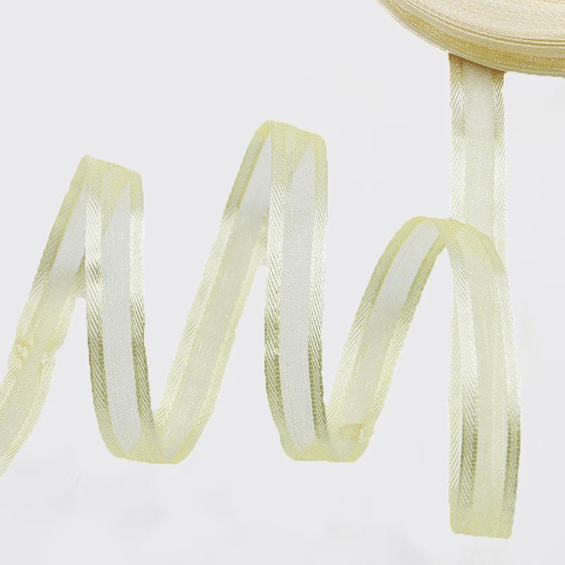 (50 Yards/roll) 3/8'' (10mm) Broadside Organza Ribbons