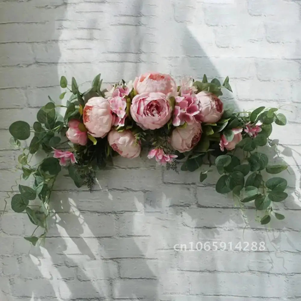 Artificial Flower Wreath Door Decoration