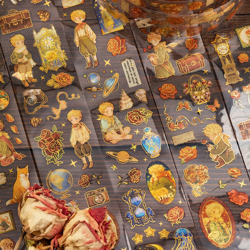 55mm*2m PET Die cut Masking Tape Stickers Retro Cartoon