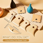 7 Pieces Pottery Tools Pottery Foot Shaper