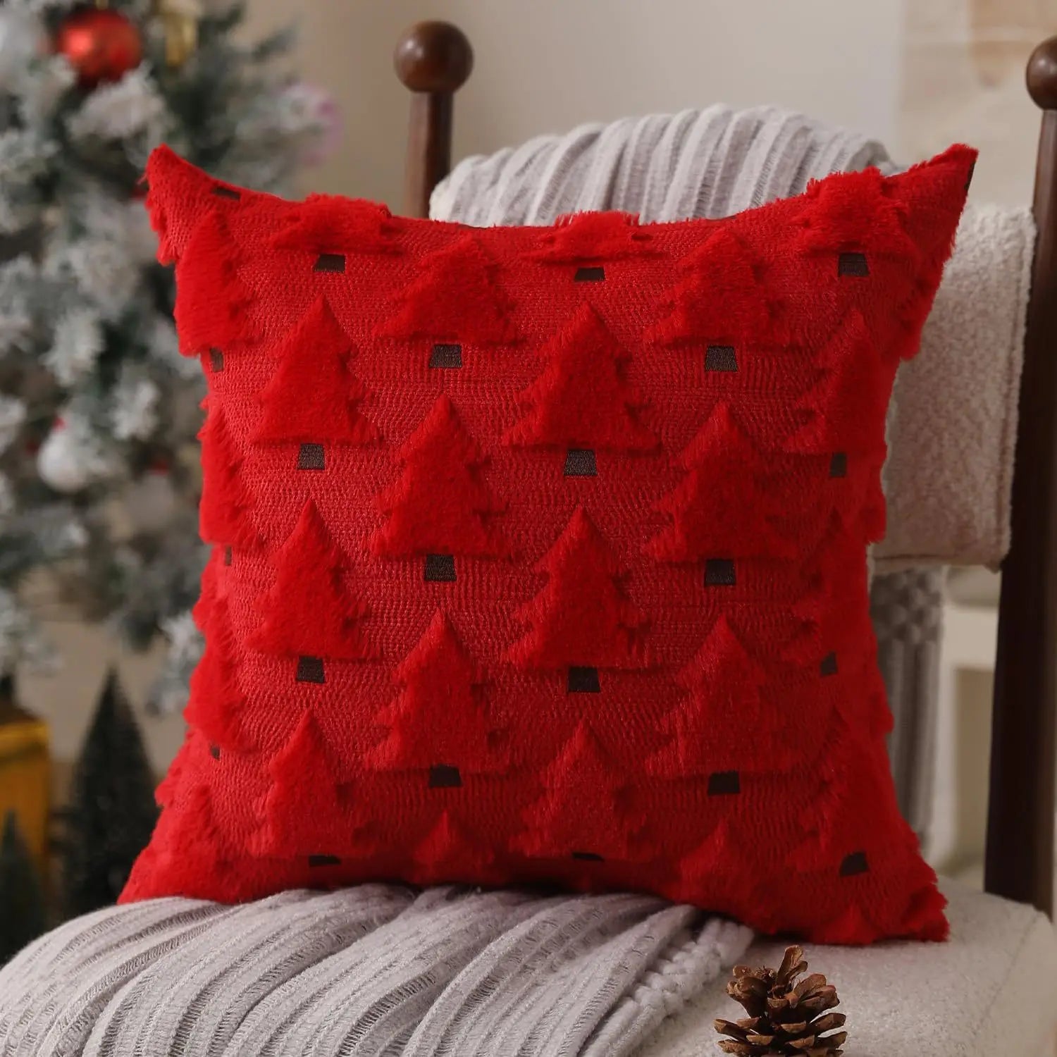 Pillow Cover Christmas Tree Cushion Cover