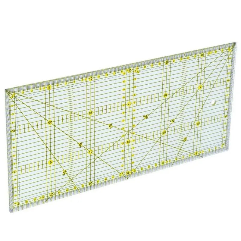 15*30 Quilters Ruler with Double Colored and Grid Lines
