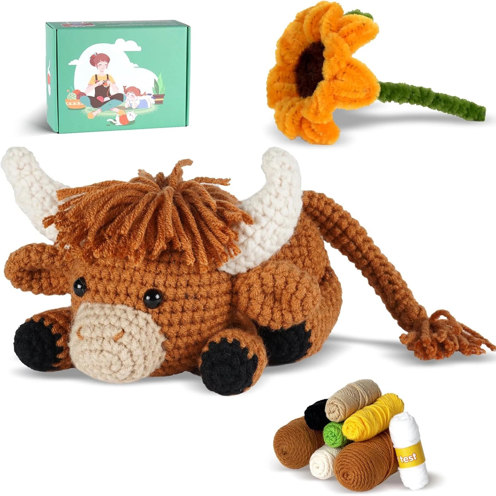 Crochet Kit Highland Cow