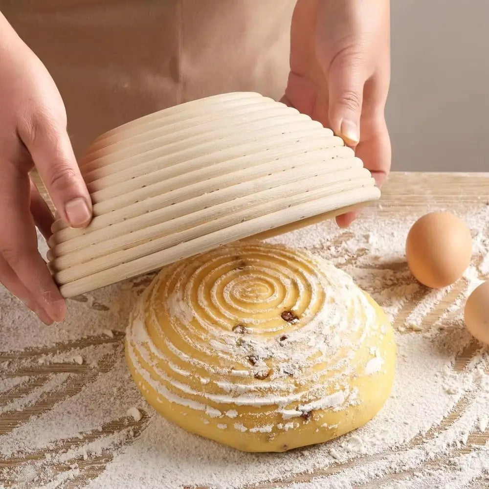 Round Woven Fermentation Basket with Liner