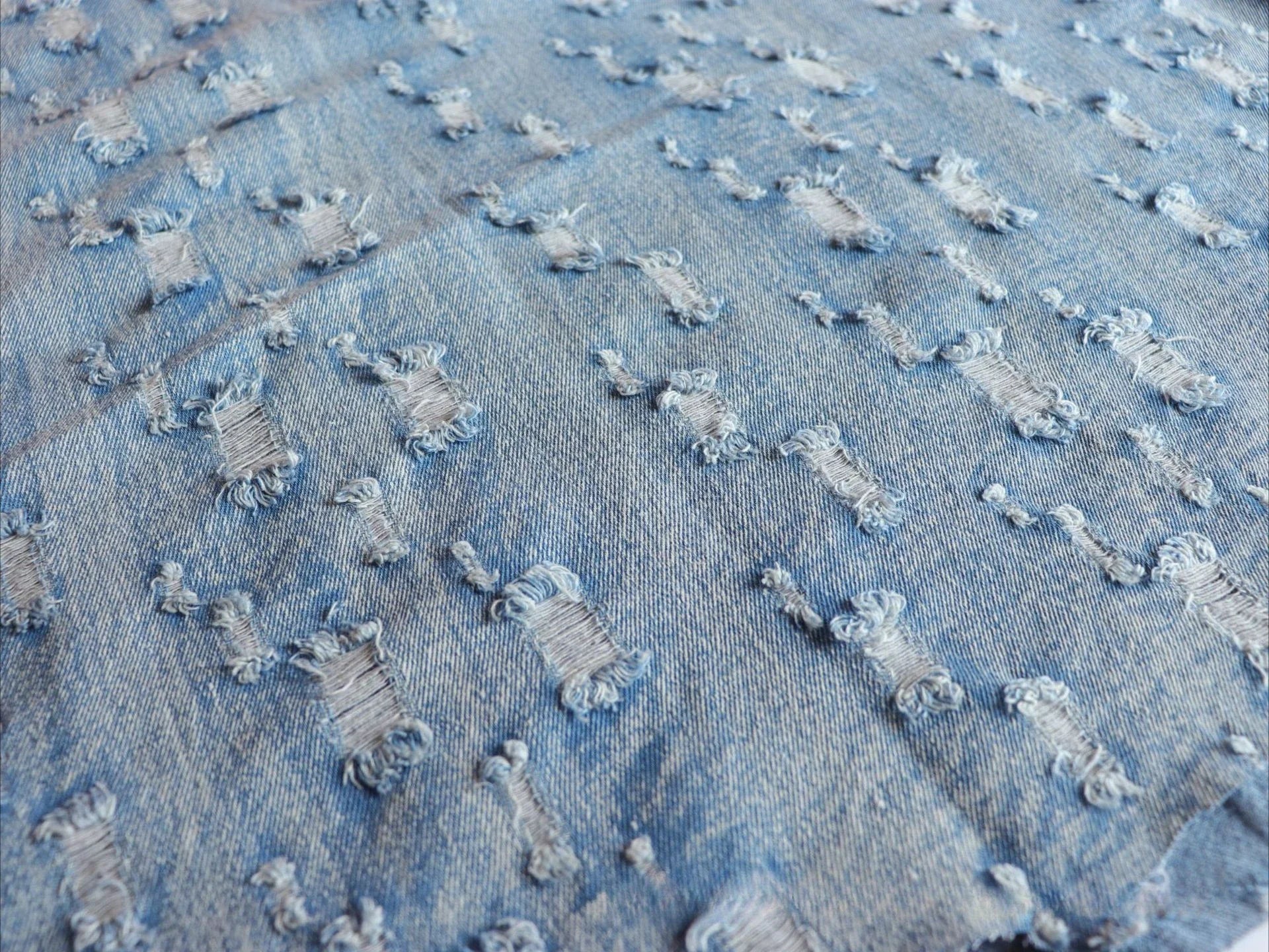 Water Washed Pure Cotton Denim Fabric